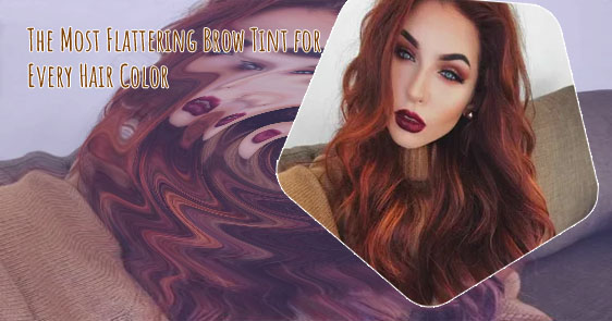 Best eyebrow color for red hair