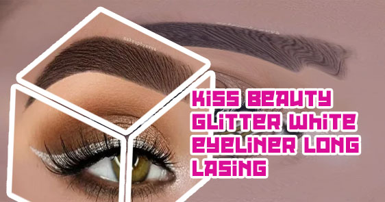 Glitter white eyeliner