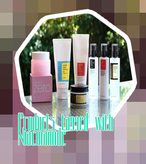 Korean products with niacinamide