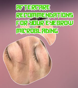 Microblading makeup after