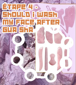Rose quartz gua sha before and after